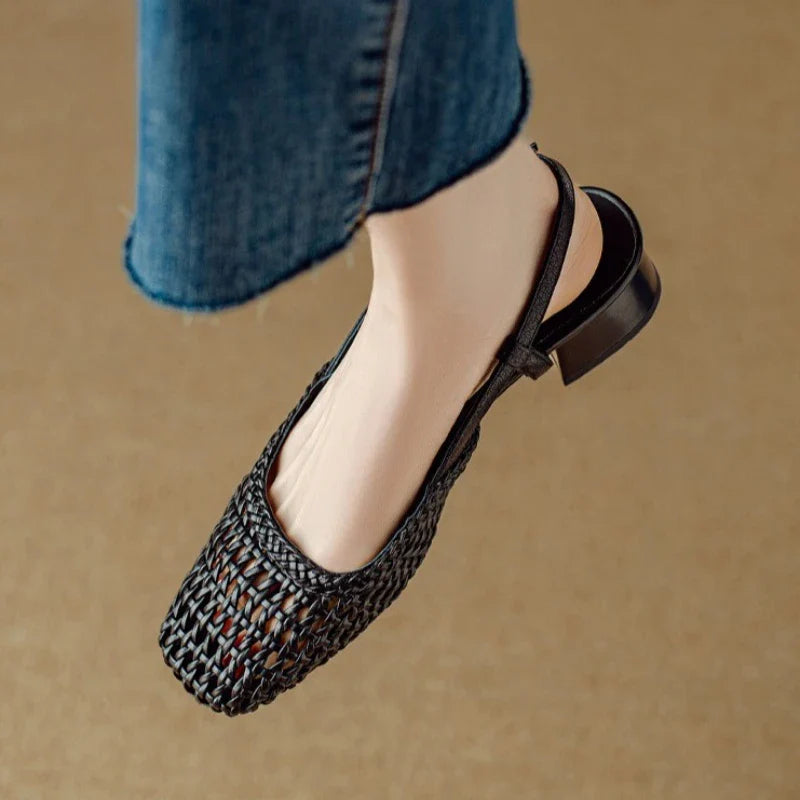 Woven Leather - Heels CAAYWORLD WOMEN