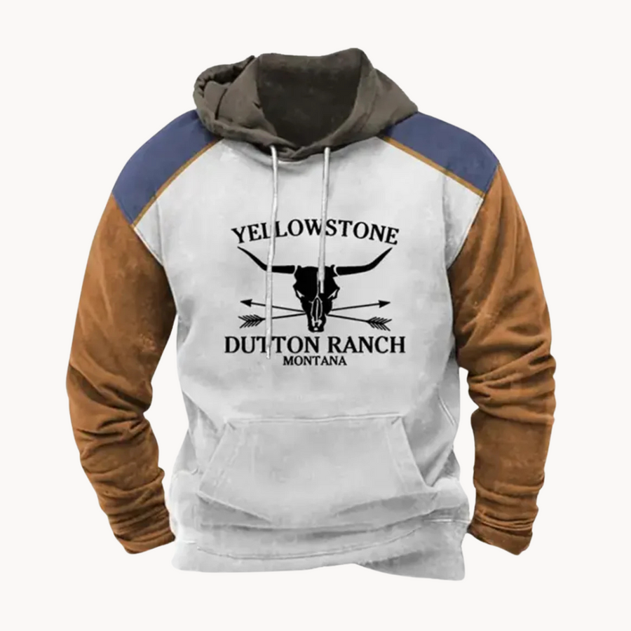 Yellowstone Graphic Cotton Fleece - Hoodie CAAYWORLD MEN