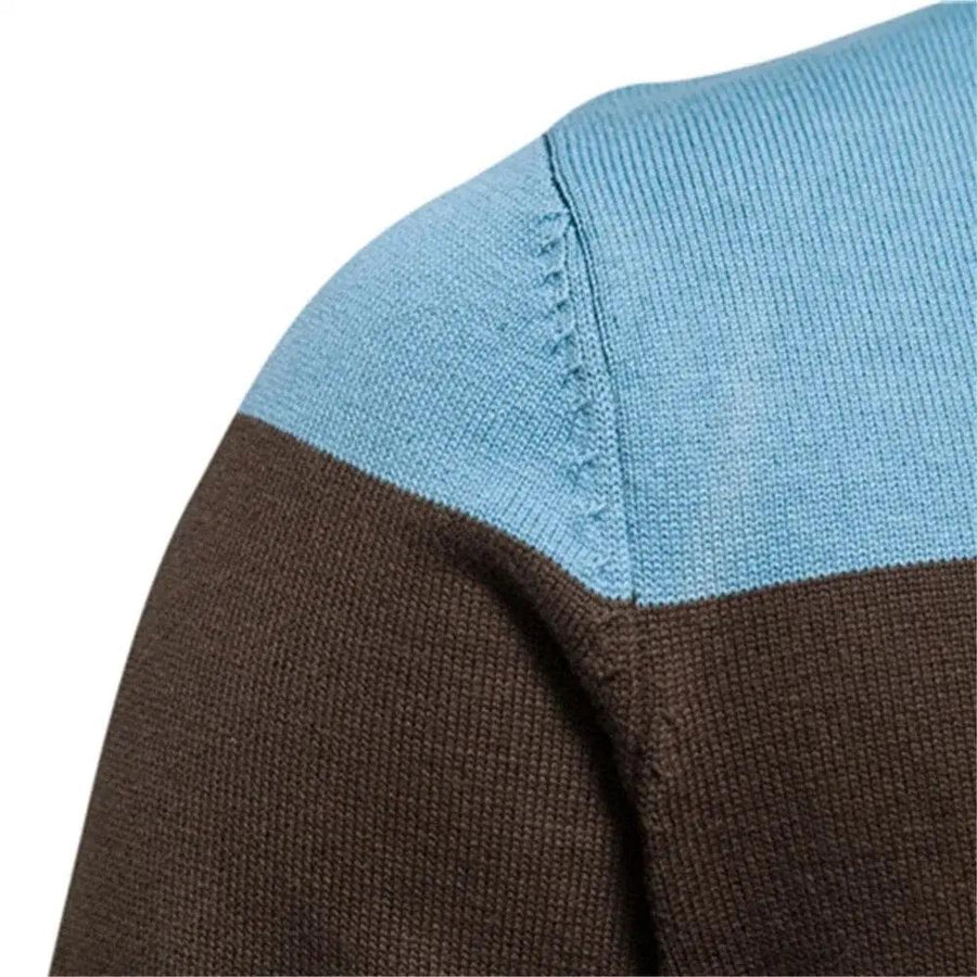 Zip Front Ribbed Knit - Sweater CAAYWORLD