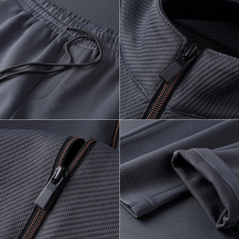 Zip-Up Slim-Fit Fleece - Tracksuit Set CAAYWORLD MEN