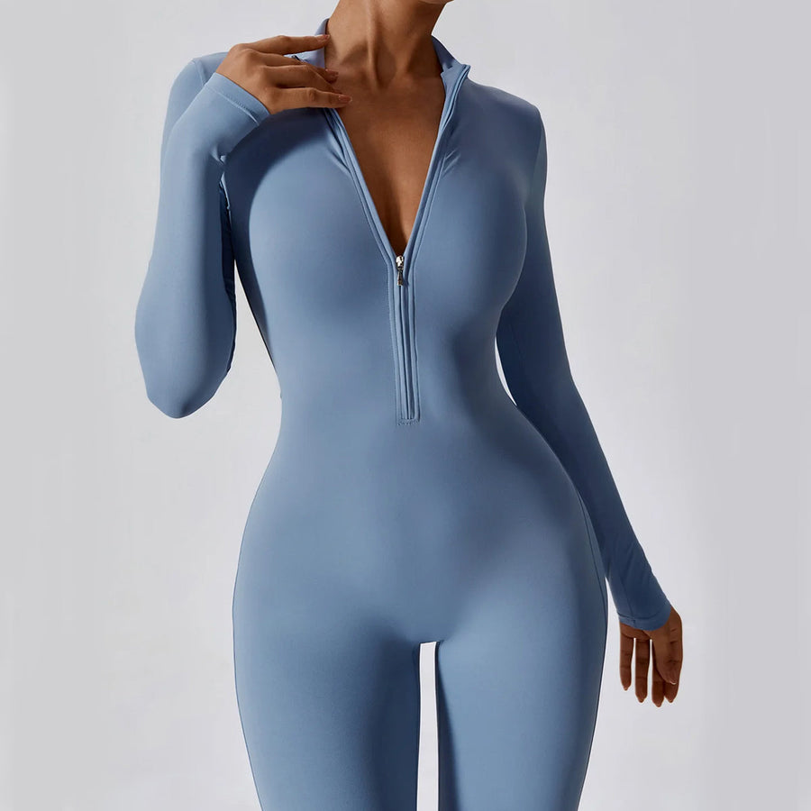 Zippered Utility Slim Fit - Jumpsuit CAAYWORLD