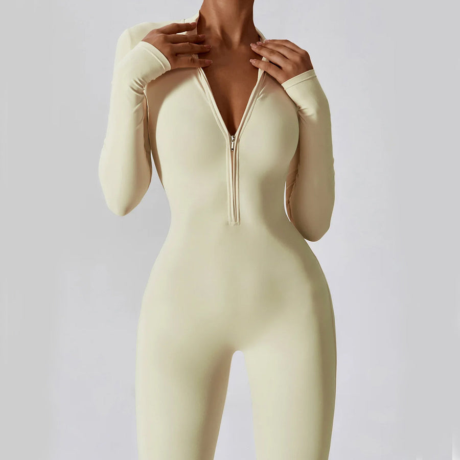 Zippered Utility Slim Fit - Jumpsuit CAAYWORLD