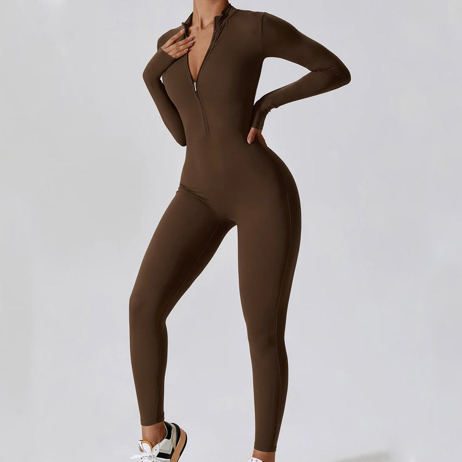 Zippered Utility Slim Fit - Jumpsuit CAAYWORLD