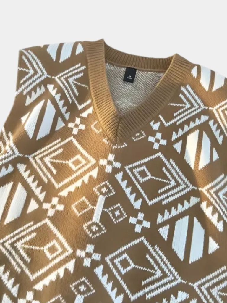 Academic Retro Knit Vest - CAAYWORLD CAAYWORLD