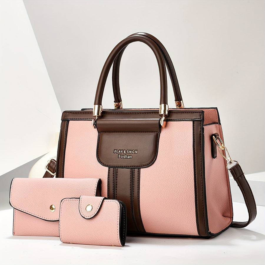 Luna™ | Elegant 3-Piece Leather Bag Set