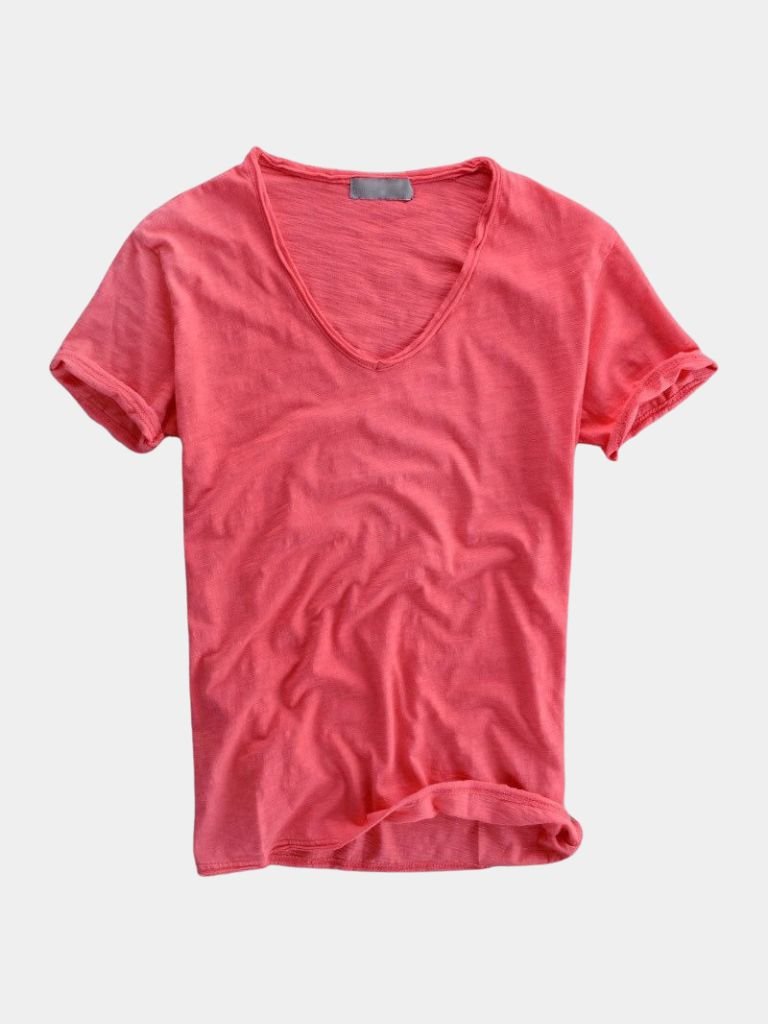 Albo Classic Linen V Neck T-Shirt – CAAYWORLD CAAYWORLD