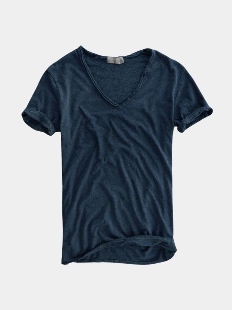 Albo Classic Linen V Neck T-Shirt – CAAYWORLD CAAYWORLD