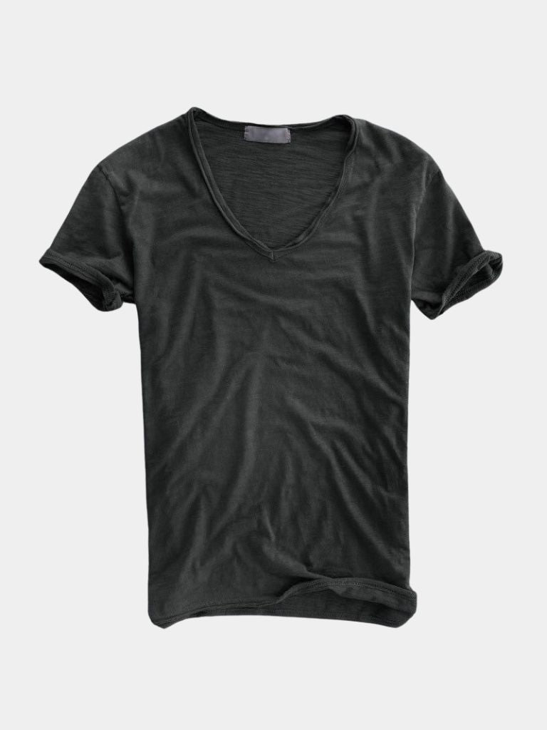 Albo Classic Linen V Neck T-Shirt – CAAYWORLD CAAYWORLD