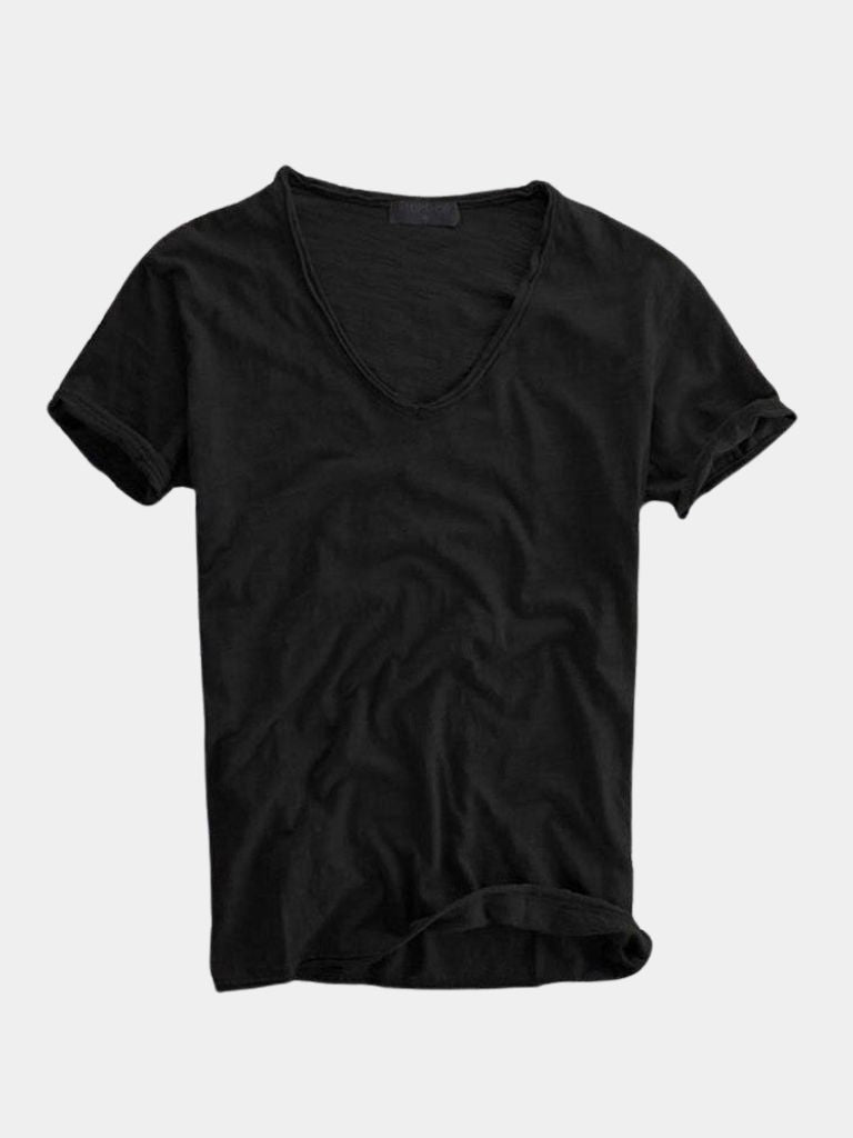 Albo Classic Linen V Neck T-Shirt – CAAYWORLD CAAYWORLD