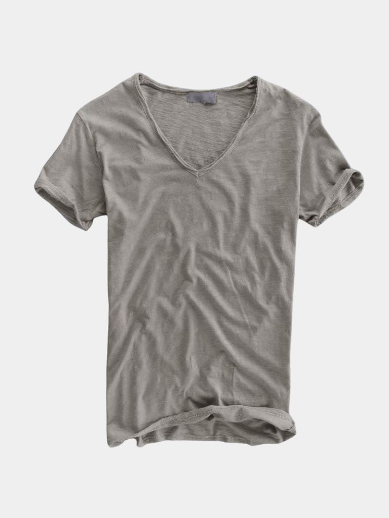 Albo Classic Linen V Neck T-Shirt – CAAYWORLD CAAYWORLD
