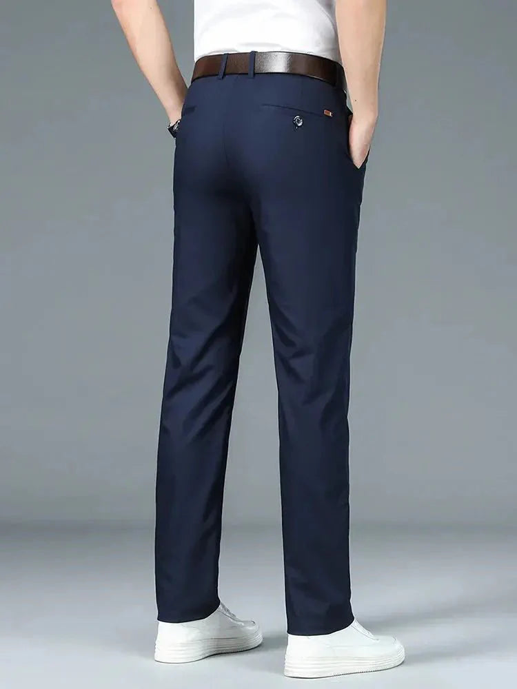 Bamboo Fiber Minimalist Straight Trousers - CAAYWORLD CAAYWORLD