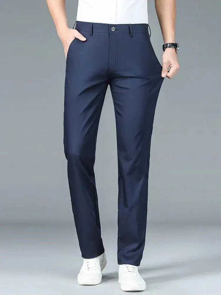 Bamboo Fiber Minimalist Straight Trousers - CAAYWORLD CAAYWORLD