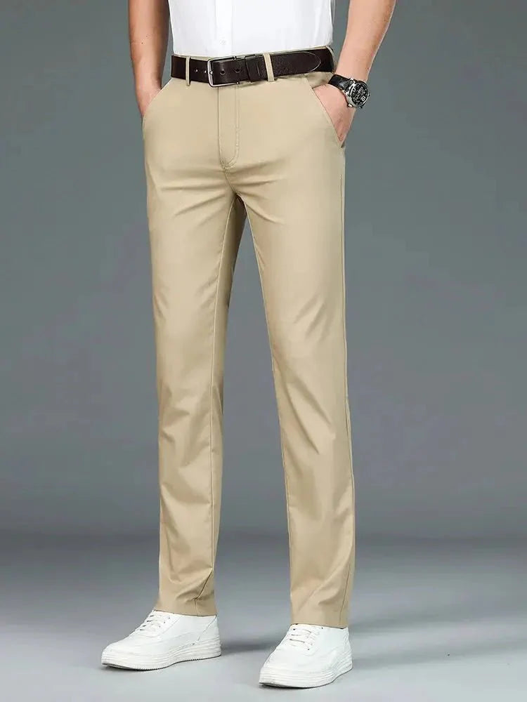 Bamboo Fiber Minimalist Straight Trousers - CAAYWORLD CAAYWORLD