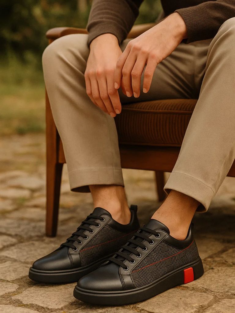 Blackgrid Leather Loafers – CAAYWORLD CAAYWORLD