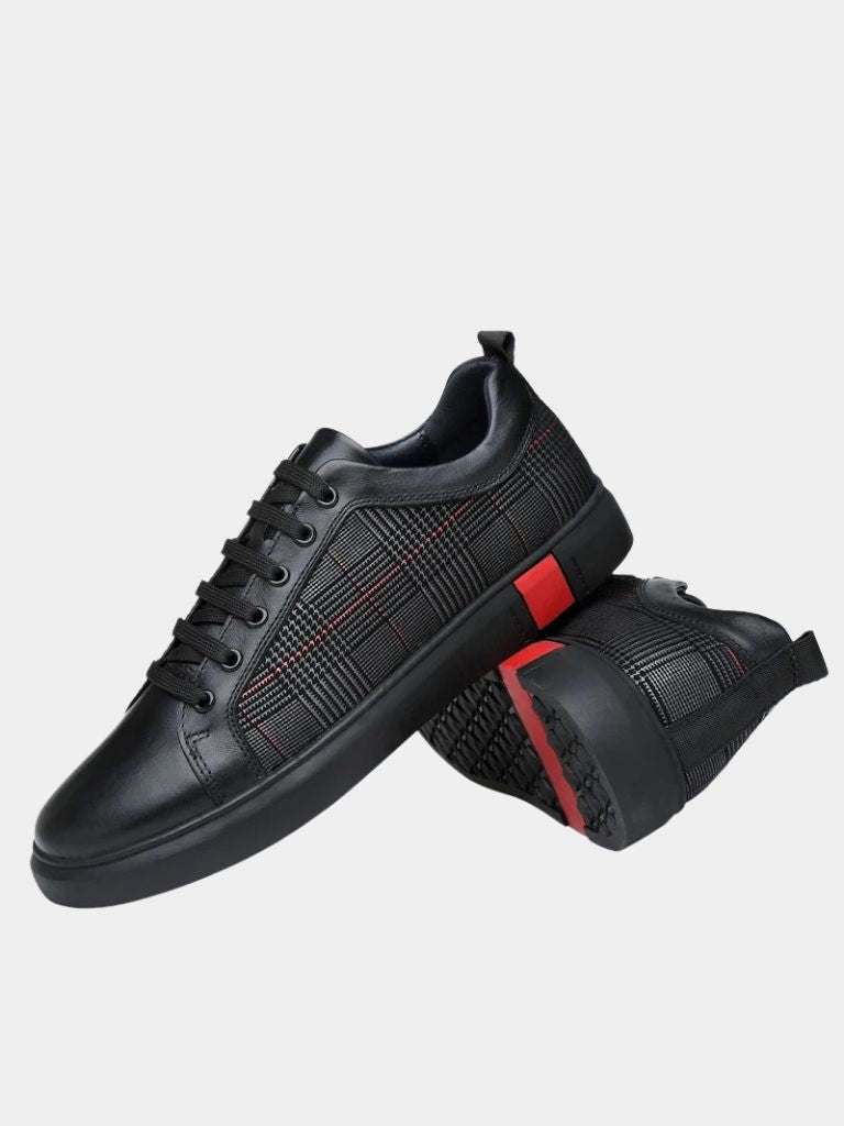 Blackgrid Leather Loafers – CAAYWORLD CAAYWORLD