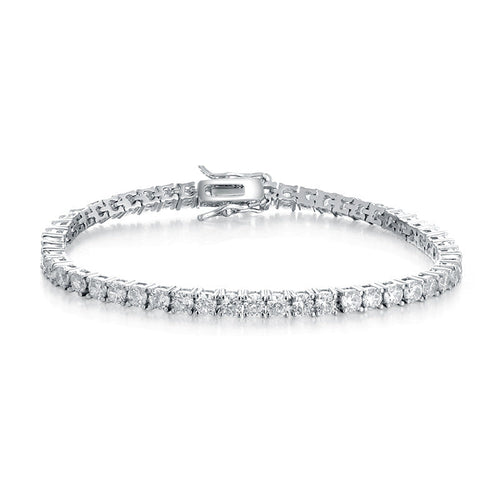 1 pcs Classic Foldover Clasp Tennis Bracelet Shineofidamond