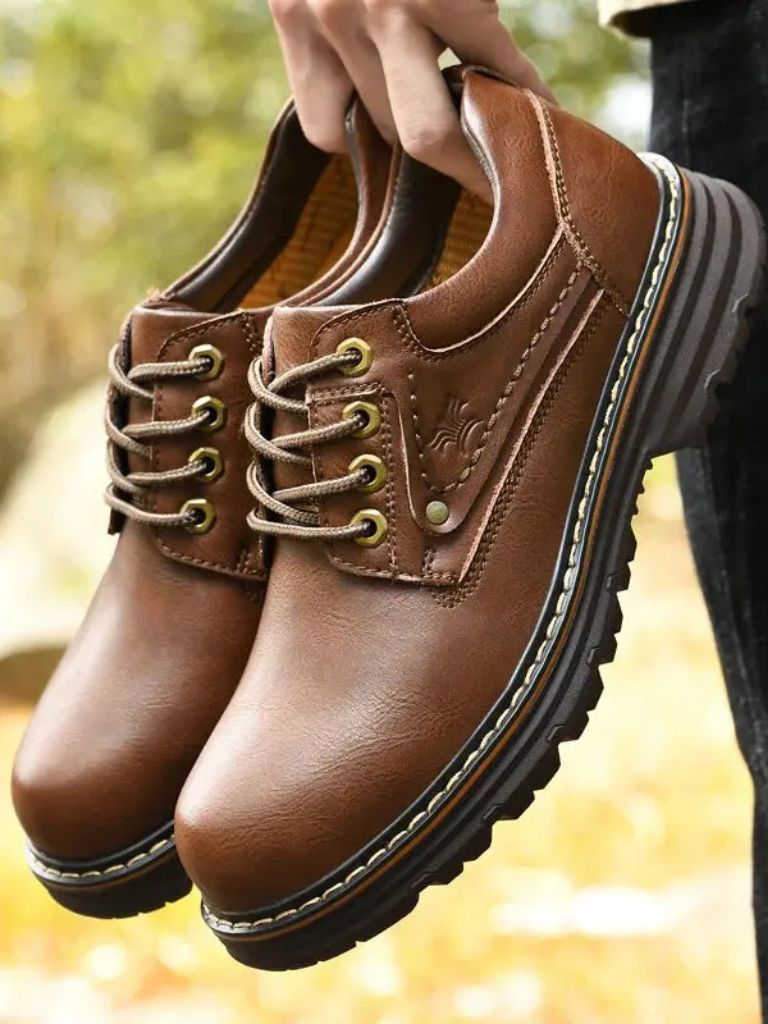 British Leather Elegant Oxford Shoes - CAAYWORLD CAAYWORLD