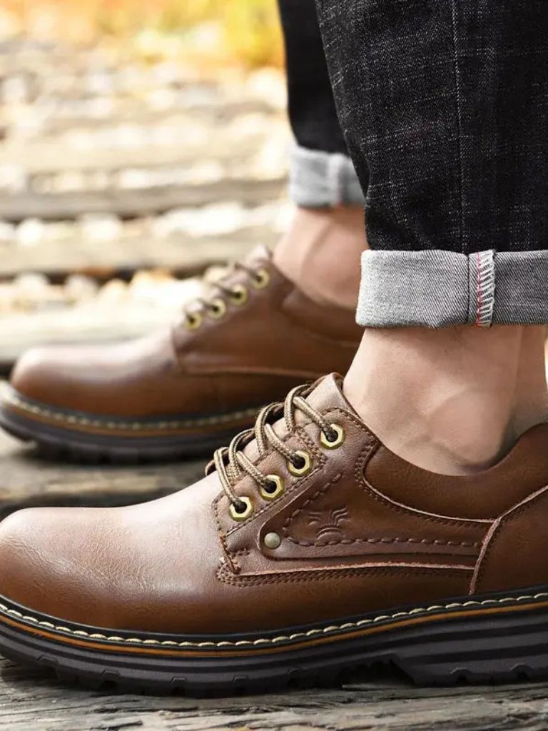 British Leather Elegant Oxford Shoes - CAAYWORLD CAAYWORLD