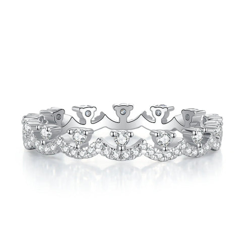 Lace Stacking Ring Wedding Band in Sterling Silver Shineofdiamond
