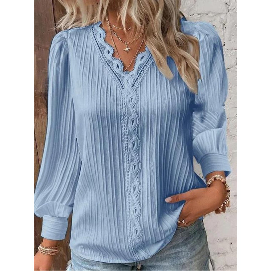 Celestine | Elegant Lace Detail Blouse