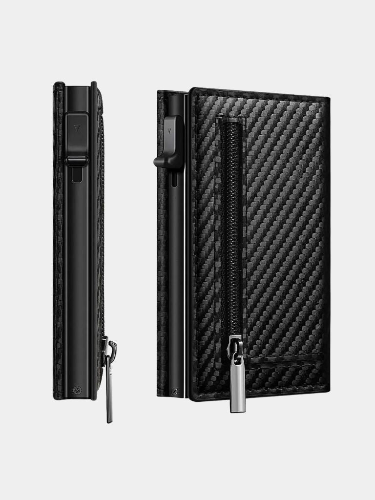 Carbon Fiber Wallet with Air Tag Holder RFID Blocking - CAAYWORLD CAAYWORLD