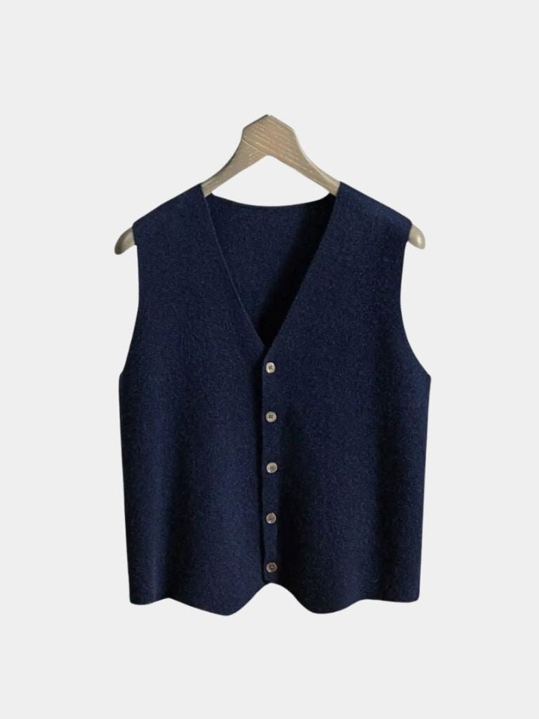 Cashmere Cardigan Vest  - CAAYWORLD CAAYWORLD