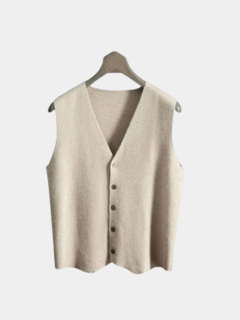 Cashmere Cardigan Vest  - CAAYWORLD CAAYWORLD