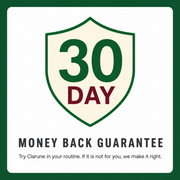 Clarune 30 day money back guarantee seal