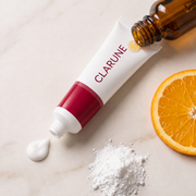 Clarune tube with niacinamide vitamin C hyaluronic acid and vitamin E ingredients