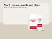 Clarune cream in a nightly skincare routine