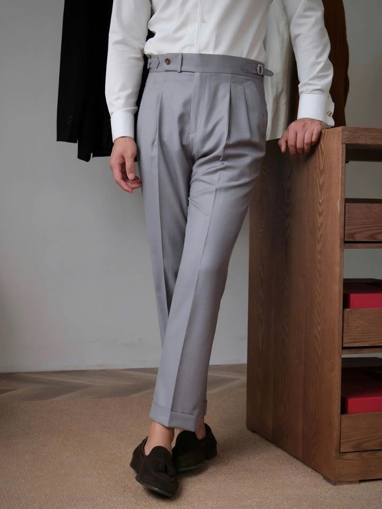 Classic Genova Sidetab Trousers - CAAYWORLD CAAYWORLD