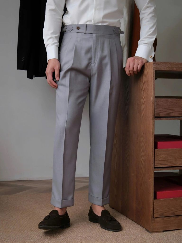 Classic Genova Sidetab Trousers - CAAYWORLD CAAYWORLD