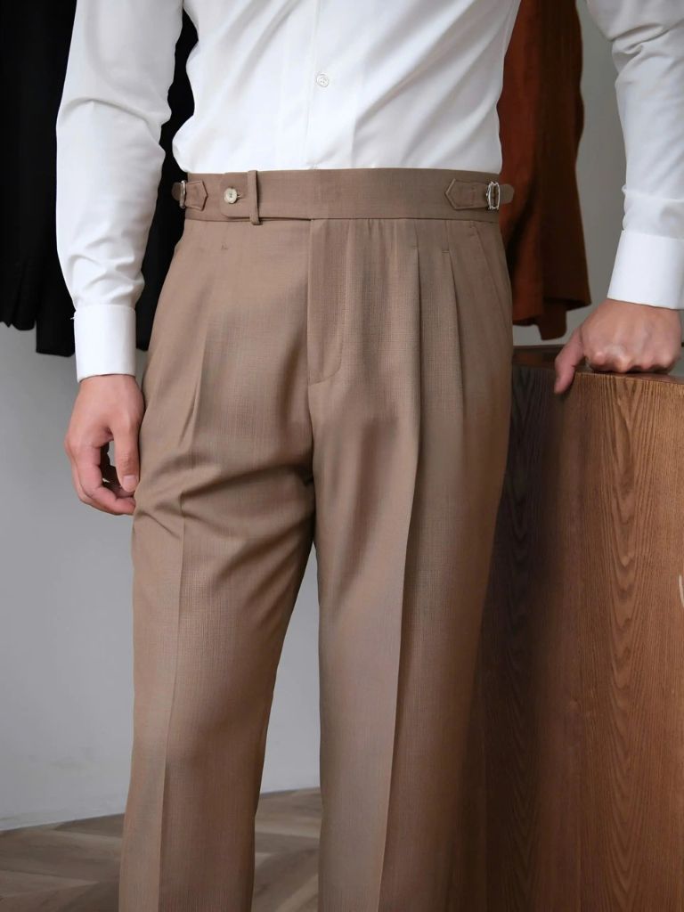 Classic Genova Sidetab Trousers - CAAYWORLD CAAYWORLD