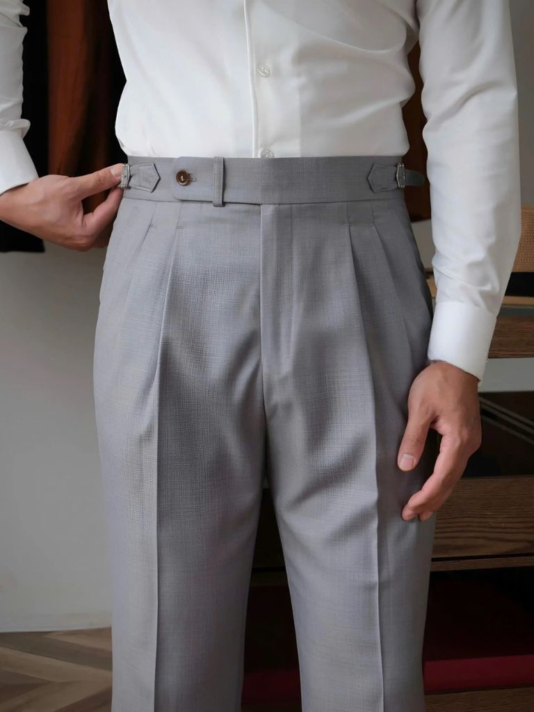 Classic Genova Sidetab Trousers - CAAYWORLD CAAYWORLD