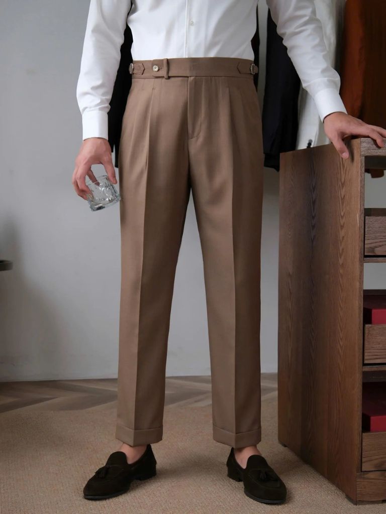 Classic Genova Sidetab Trousers - CAAYWORLD CAAYWORLD