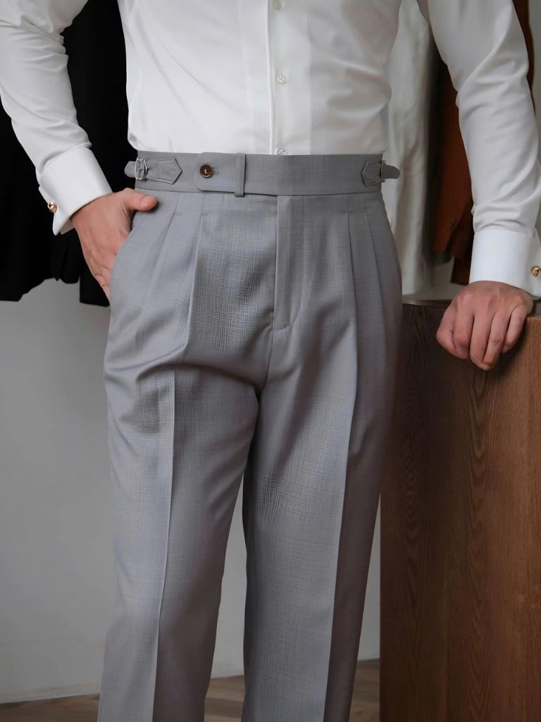 Classic Genova Sidetab Trousers - CAAYWORLD CAAYWORLD