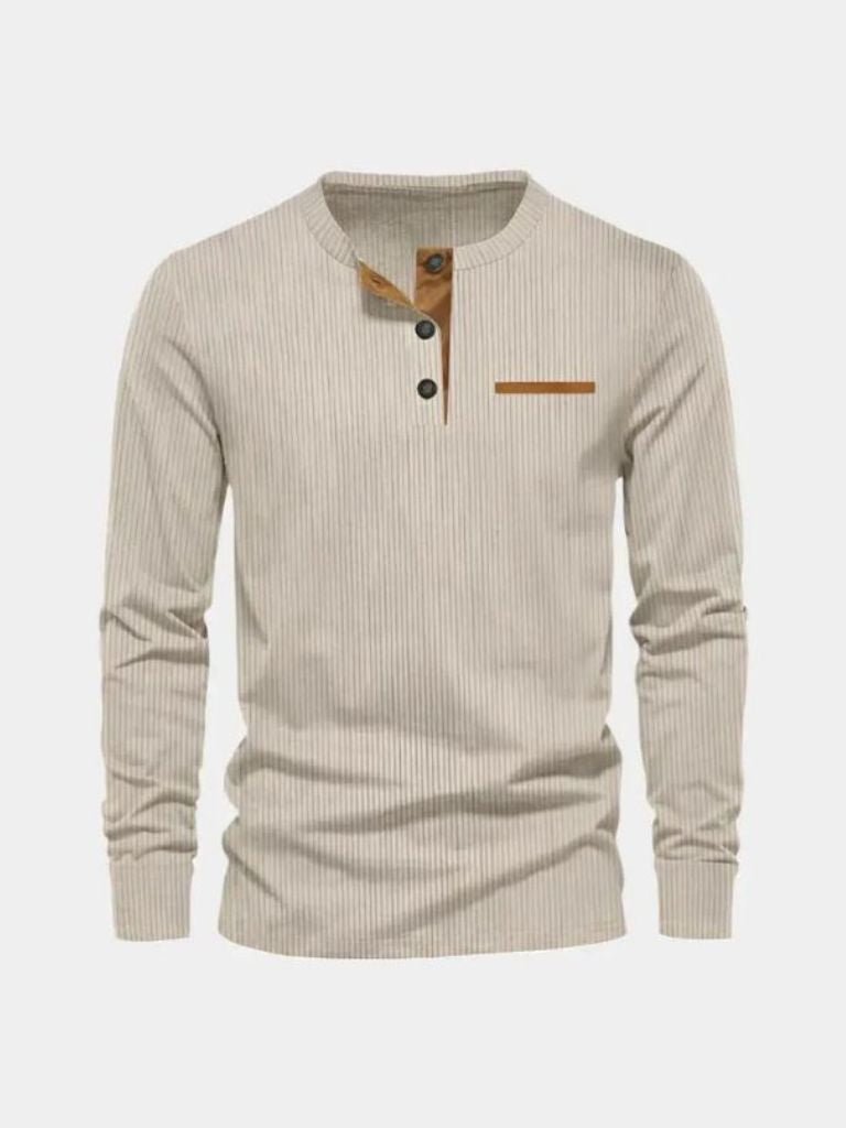 Corduroy Long Sleeve T-Shirt - CAAYWORLD CAAYWORLD