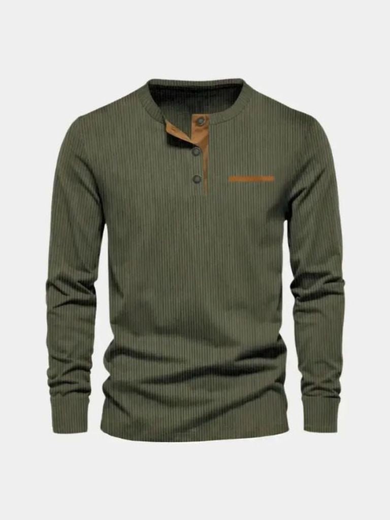 Corduroy Long Sleeve T-Shirt - CAAYWORLD CAAYWORLD