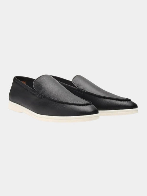 Cowhide Leather Loafers - CAAYWORLD CAAYWORLD