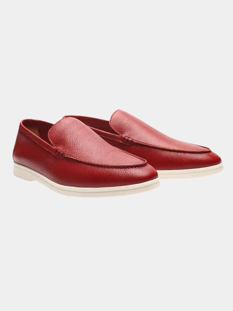 Cowhide Leather Loafers - CAAYWORLD CAAYWORLD