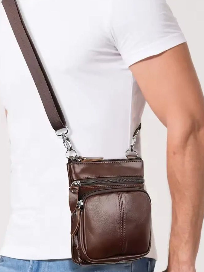 Crossbody Leather Shoulder Bag - CAAYWORLD CAAYWORLD