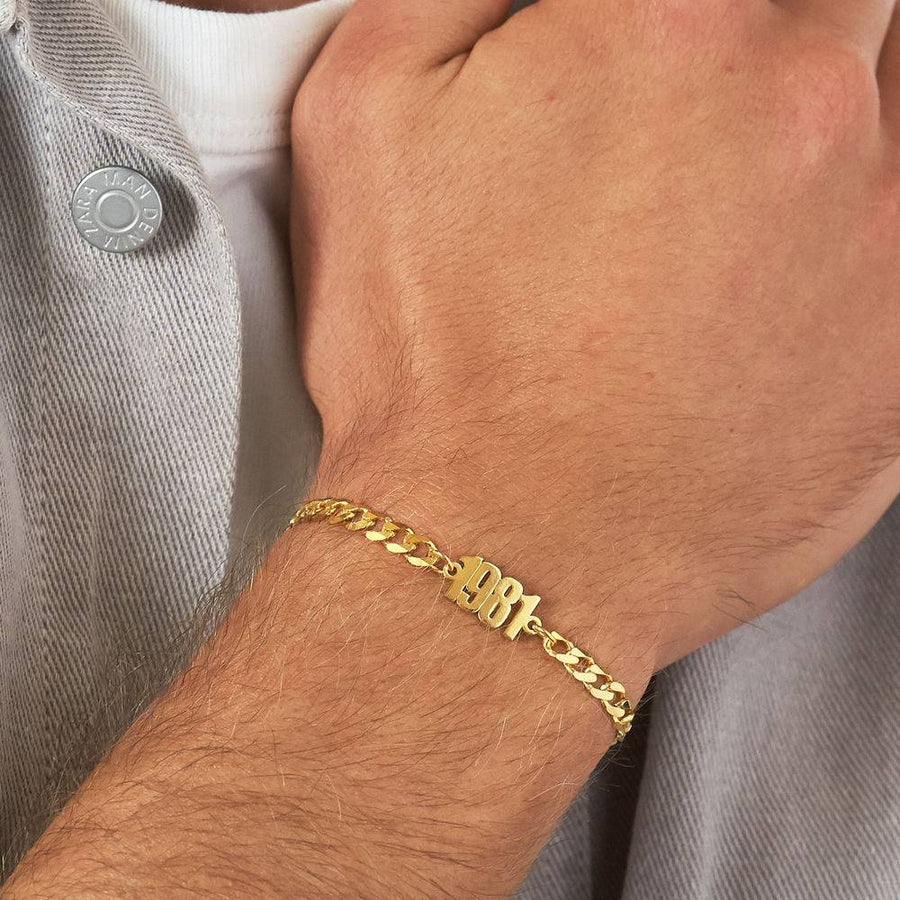 Custom Name Cuban Chain Bracelet for Men Shineofidamond