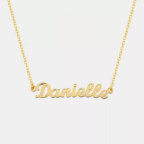 Custom Sterling Silver Name Necklace – Personalized Gift with Box Chain in Silver, Gold or Rose Gold hot