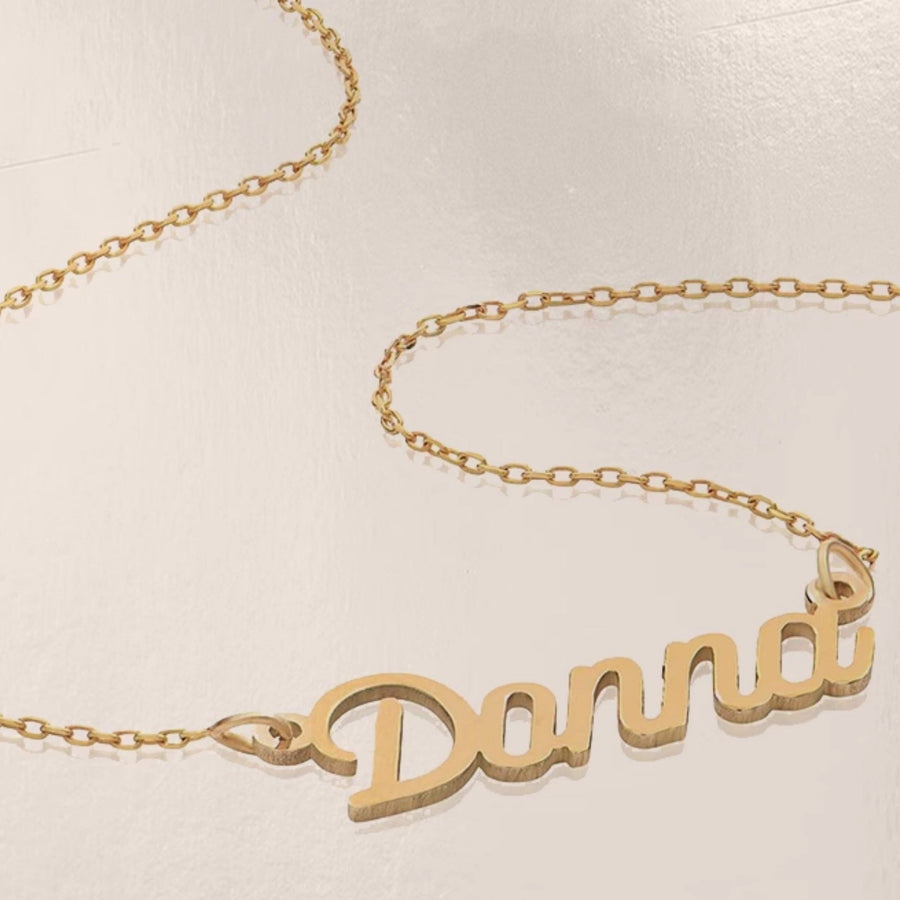 Custom Sterling Silver Name Necklace – Personalized Gift with Box Chain in Silver, Gold or Rose Gold hot