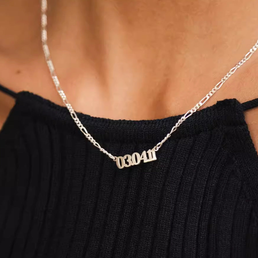 Custom Sterling Silver Name Necklace – Personalized Gift with Box Chain in Silver, Gold or Rose Gold hot
