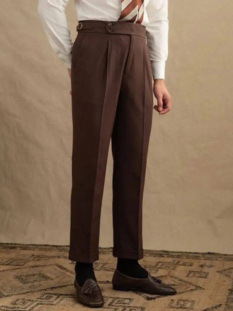 Dark Brown Garbadine Suit - CAAYWORLD CAAYWORLD
