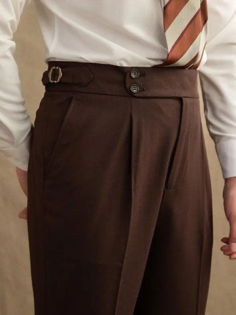 Dark Brown Garbadine Suit - CAAYWORLD CAAYWORLD