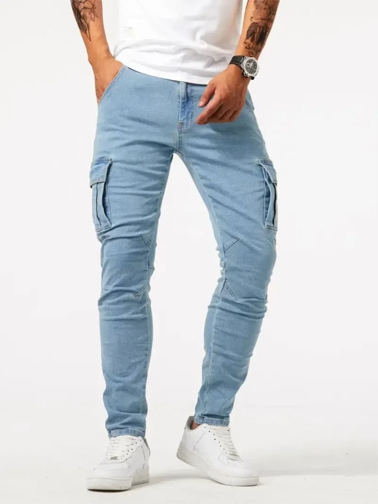 Denim Jeans Cargo Trousers - CAAYWORLD CAAYWORLD