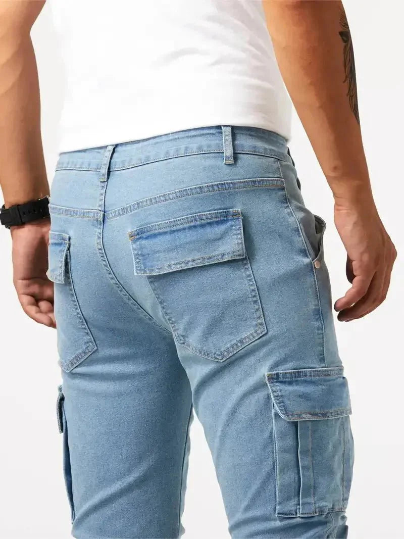Denim Jeans Cargo Trousers - CAAYWORLD CAAYWORLD