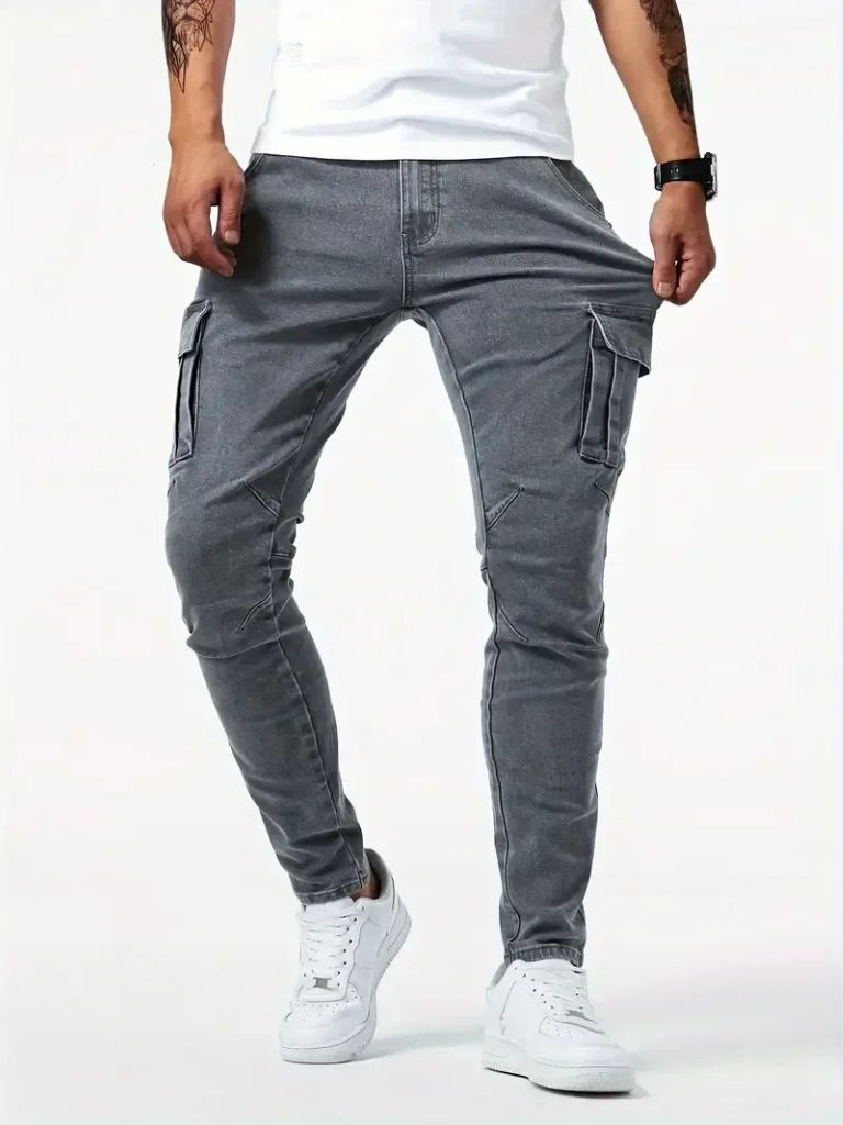 Denim Jeans Cargo Trousers - CAAYWORLD CAAYWORLD